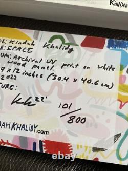 Kindah Khalidy Limited Edition Signed'Space' Limited Wood Panel With COA
