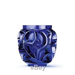 LALIQUE LIMITED EDITION TOURBILLONS VASE, SIGNED # 123 of 999 PIECES, NEW IN BOX