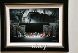 LEIGH LAMBERT limited edition print,'Waiting for the Whistle' 18/50 COA