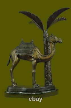 Large Limited Edition Camel Bronze Plant Holder Statue Sculpture Figurine Piece