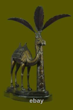 Large Limited Edition Camel Bronze Plant Holder Statue Sculpture Figurine Piece