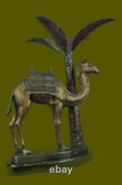 Large Limited Edition Camel Bronze Plant Holder Statue Sculpture Figurine Piece