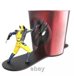 Limited Edition Deadpool & Wolverine Movie Popcorn Bucket Tin & figures 1 Piece