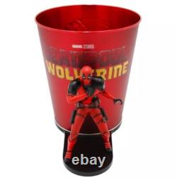 Limited Edition Deadpool & Wolverine Movie Popcorn Bucket Tin & figures 1 Piece