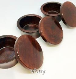 Limited Edition Johoji Lacquer, Lid, 3-Piece Small Holder, Folk Art
