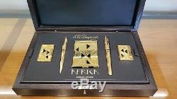 Limited Edition S. T. Dupont Afrika 5 Piece Lighter and Pen Set #7/100