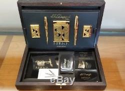 Limited Edition S. T. Dupont Afrika 5 Piece Lighter and Pen Set #7/100