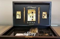 Limited Edition S. T. Dupont Afrika 5 Piece Lighter and Pen Set #7/100