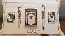 Limited Edition S. T. Dupont Taj Mahal 5 Piece Lighter and Pen Set #26/200