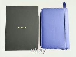 Limited Edition Sailor Fountain Pen Round Zip 5-Piece Leather Case