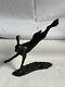 Limited Edition Solid Bronze Leaping Hare 61 Of 250 Signed Piece