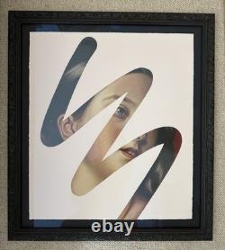 Lino Lago. FAKE ABSTRACT (Queen Victoria) Signed. Ltd Ed. Framed with Art Glass