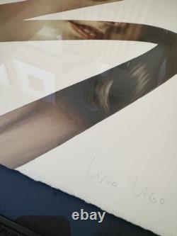 Lino Lago. FAKE ABSTRACT (Queen Victoria) Signed. Ltd Ed. Framed with Art Glass