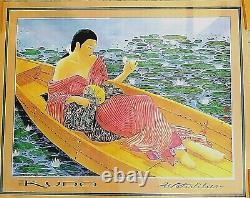 Lot of 100 pieces Waterlilies VINTAGE POSTERS MURAMASA KUDO PRINTED IN FRANCE