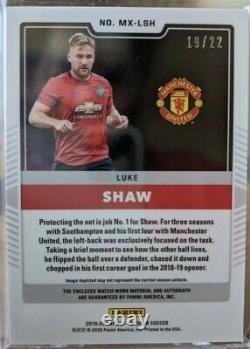 Luke Shaw 2019-20 Panini Obsidian Soccer Red Tmall /22 Manchester United MX- LSH