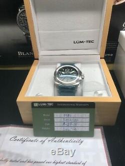 Lum-Tec M81 Swiss Automatic 44mm Black Dial Bracelet Limited Edition 100 Pieces