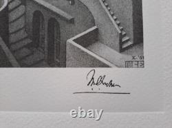 M. C. Escher Signed Impossible World Collectable Lithograph