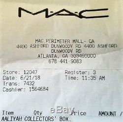 MAC Cosmetics Aaliyah Complete 12 Piece Vault Collection Makeup Set NIB Receipt