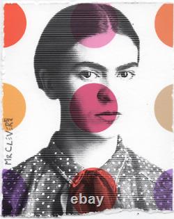 MR CLEVER ART FREE DA DOTS Frida Khalo street art deco urban contemporary pop