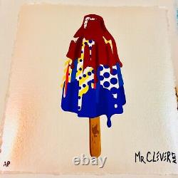 MR CLEVER ART PRIMARY DOTS ICE CREAM contemporary pop art print abstract
