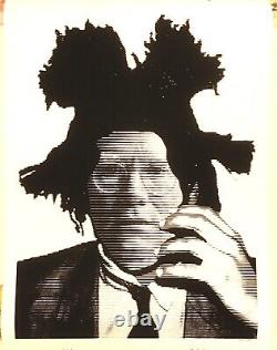 MR CLEVER ART WARHOL BASQUIAT LINES black white contemporary abstract pop art