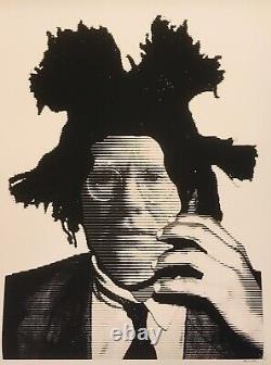 MR CLEVER ART WARHOL BASQUIAT LINES black white contemporary abstract pop art