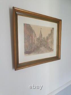 Martin Barry Limited Edition Print 13/150 Cornhill St. 23×19 Home Decor Art