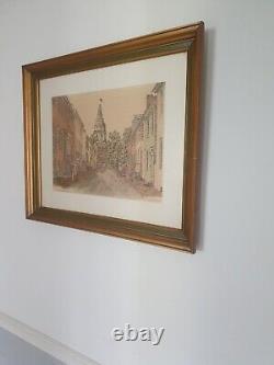 Martin Barry Limited Edition Print 13/150 Cornhill St. 23×19 Home Decor Art