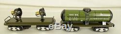 Marx #10471 Us Army (9) Piece Electric Military Supply Train Set-un-run Mib