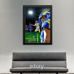 Matthew Stafford Super Bowl LVI Limited Edition Wall Poster 18 x 24 numbered