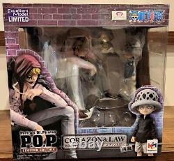 Megahouse One Piece Portrait. Of. Pirates LIMITED EDITION Corazon and Law Figure