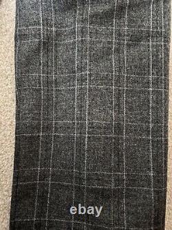 Mens Herbie Frogg Limited Edition Grey Check 3 Piece Suit Inc Trouser And Tie