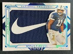 Micah Parsons 2021 Panini National Treasures Rc Patch True 1/1 Nike Logo Cowboys