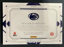 Micah Parsons 2021 Panini National Treasures Rc Patch True 1/1 Nike Logo Cowboys