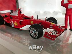 Michael Schumacher 75th Win Ferrari F1 F2004 Hotwheels 118 Race Suit Piece COA