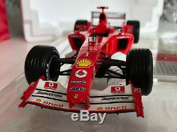 Michael Schumacher 75th Win Ferrari F1 F2004 Hotwheels 118 Race Suit Piece COA