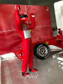 Michael Schumacher 75th Win Ferrari F1 F2004 Hotwheels 118 Race Suit Piece COA