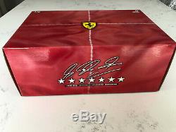 Michael Schumacher 75th Win Ferrari F1 F2004 Hotwheels 118 Race Suit Piece COA