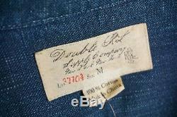 Mint $795 Rrl Medium Blue Indigo Pullover Patch Limited Edition Repaired