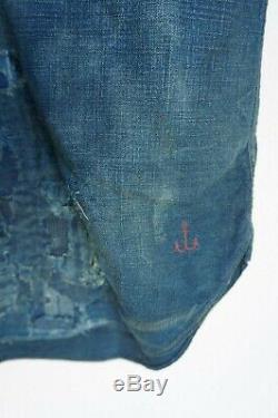 Mint $795 Rrl Medium Blue Indigo Pullover Patch Limited Edition Repaired