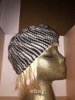 Missoni Winter Warm Black & White Knit Stylish Turban! Cozy Warmness Piece