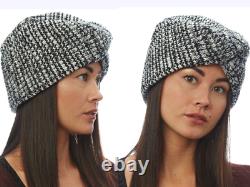 Missoni Winter Warm Black & White Knit Stylish Turban! Cozy Warmness Piece