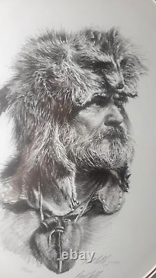 Mountain Man Framed Matted Lithograph by Paul Calle Signed and Numbered 188/550
