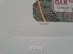 Mr. Brainwash Signed Girl with a Red Heart Balloon Collectable Lithograph