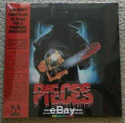 NEW! Pieces (1983) Arrow Limited Edition Blu-Ray Box Set Vinyl Soundtrack Jigsaw