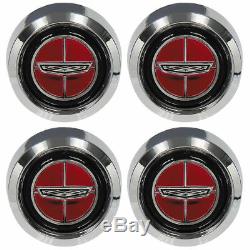 New 1970-77 LTD Wheel Center Caps 4-Piece Magnum 500 1970-71 Torino Ford