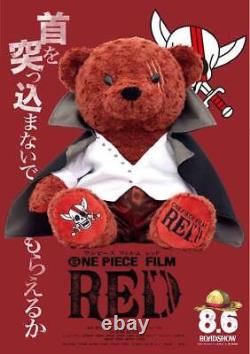 ONE PIECE Film Red Limited Edition Red-Haired Shanks Teddy Bear