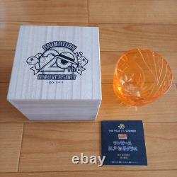 One Piece 20th Anniversary Edo Kiriko Glass Ace Limited Edition 999 pcs New