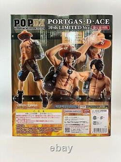 One Piece Portgas D Ace Limited Pop Dx Megahouse 10th Limited Version New