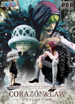 P MegaHouse One Piece P. O. P Portrait LIMITED EDITION Figure Corazon & Law F/S